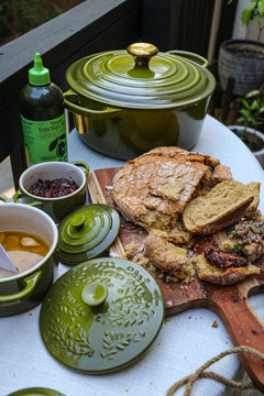 Artisan Olive Bread with Drizzle Tapenade