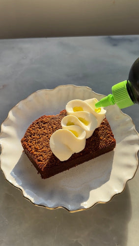 Gingerbread Olive Oil Loaf with Mascarpone Whipped Cream