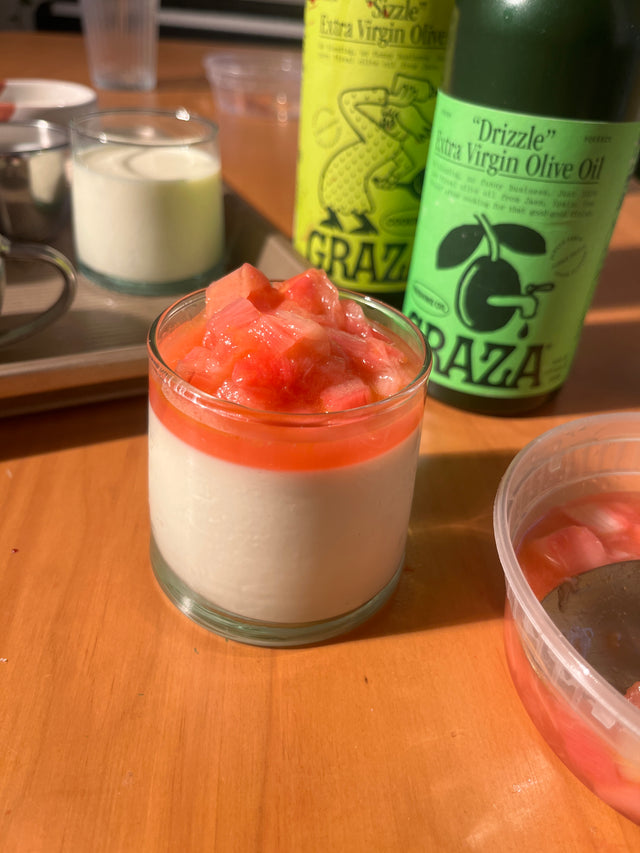 Rhubarb Panna Cotta