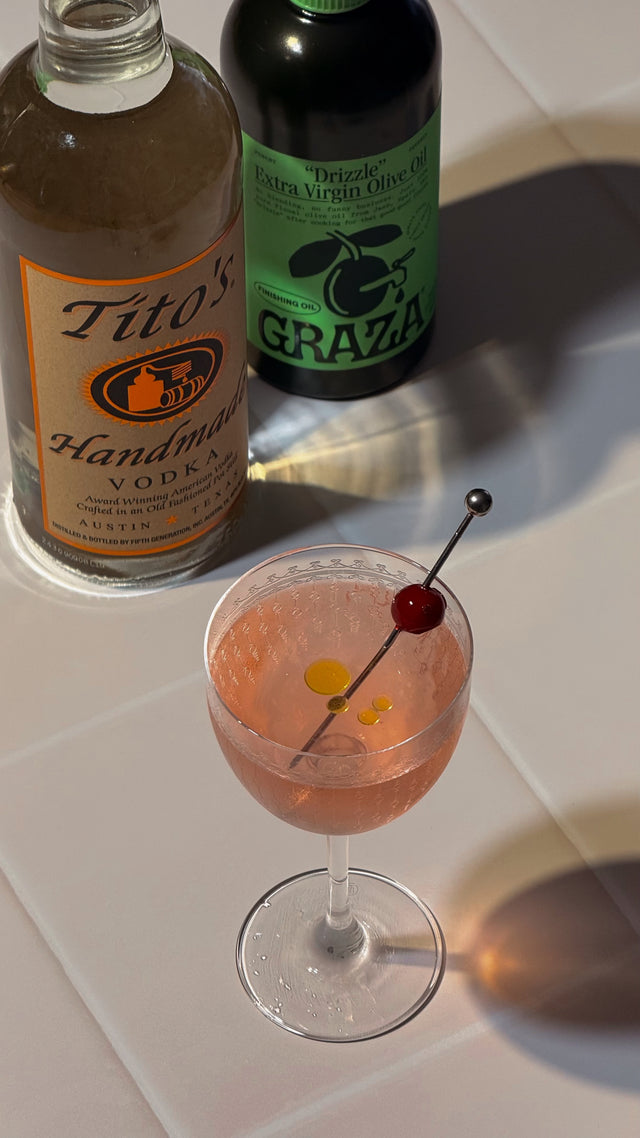 Pickled Cranberry Tito's Grazatini